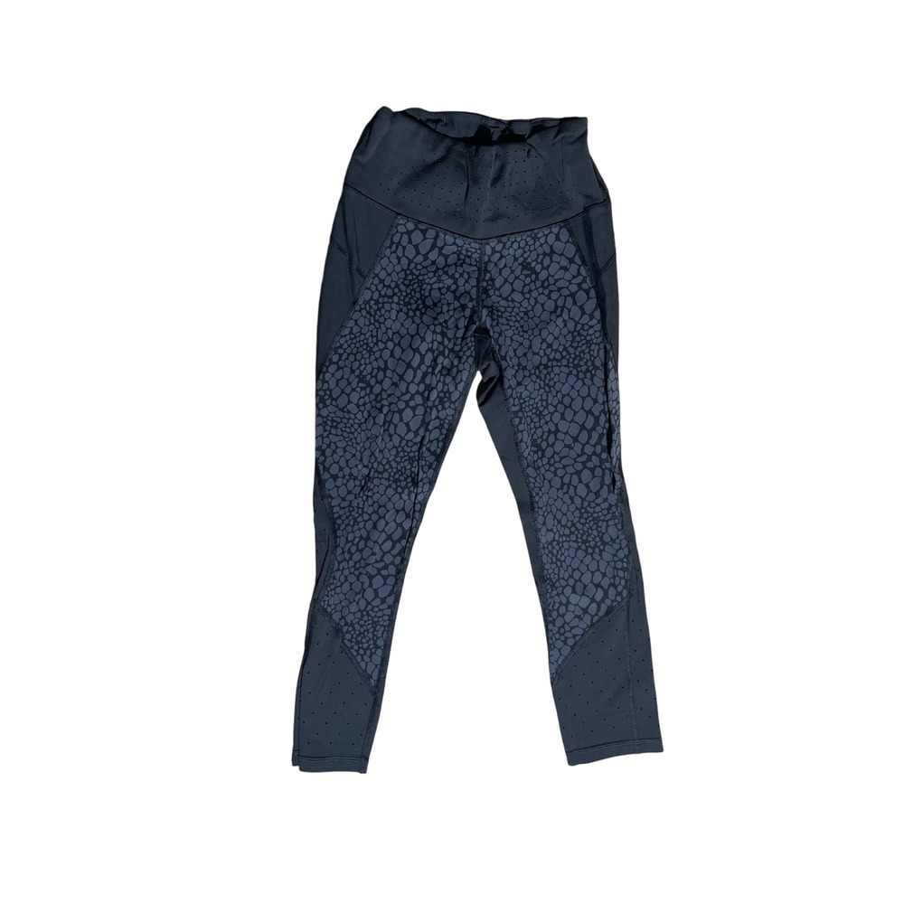 Athleta XS High Rise Chit Chat Snake Print Crop Leggings Workout Activewear